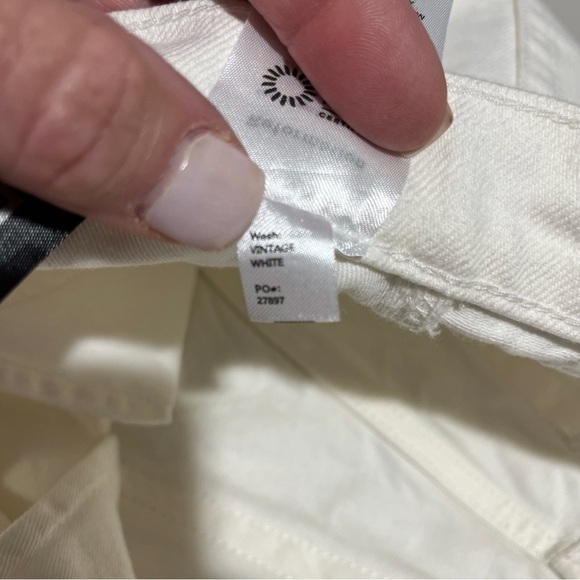 Reformation Charlie High Rise Jean Short Vintage White Size 26 Button Fly - Picture 8 of 8